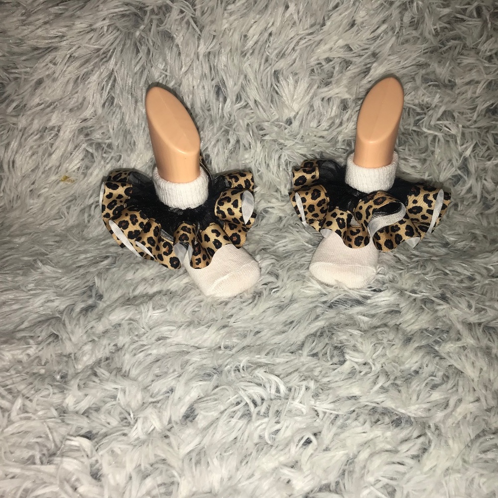 Handmade Anklets ruffle detachable ribbon socks